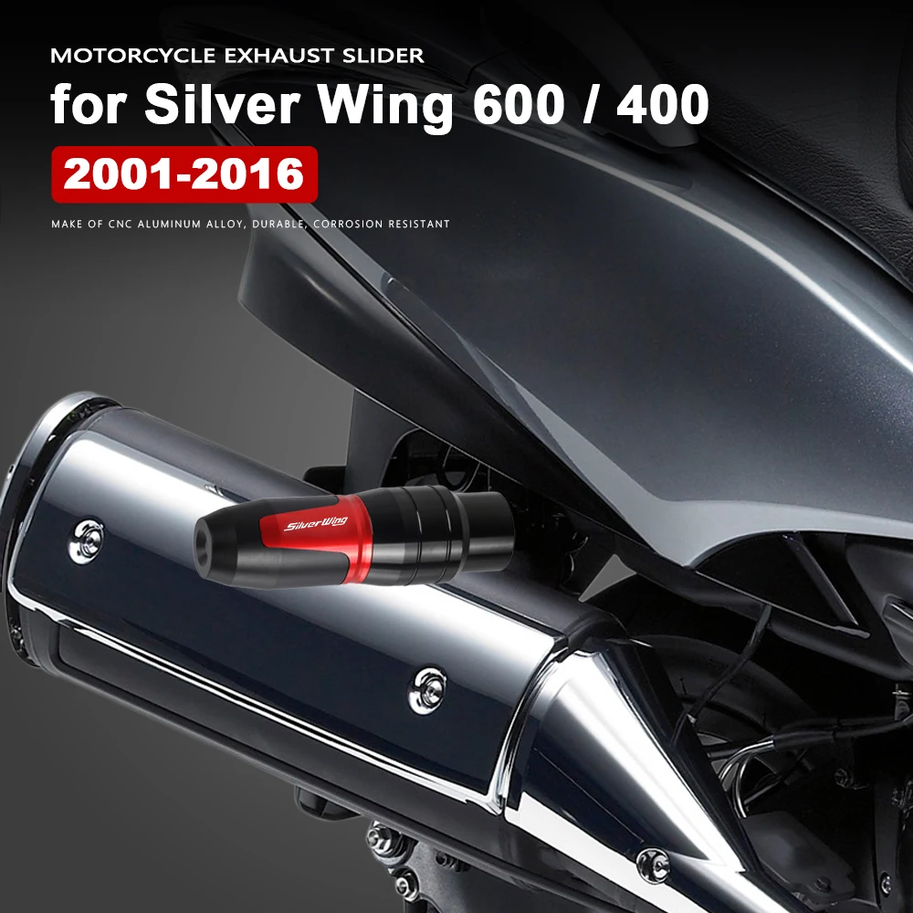 

Crash Pad Motorcycle Aluminum Exhaust Slider Silver Wing 600 Accessories for Honda FJS 400 600 FSC600 SW-T400 SW-T600 S-Wing 125