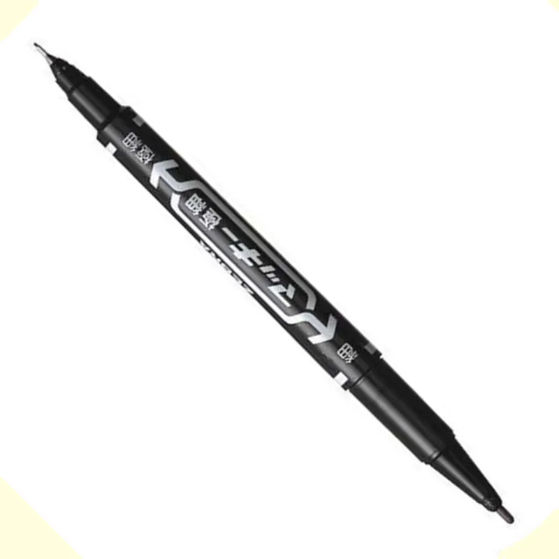 Black Red Dual Tip Marker Fineliner Artist Comic Drawing Painting Pen Mark CD Glass Wood School Office Supply Stationery MP20