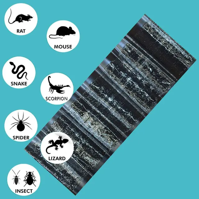 Egér Tábla Ragacsos Patkány Ragasztócsapda Egerek Csapdája Nem Mérgező Kártevőirtó Elutasítás Gyilkos 120 Cm-Re - Image 4