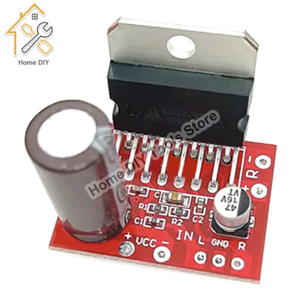 

Плата усилителя мощности CD7379 DC9V-15V 38 38 Вт двухканальный стерео мини аудио модуль платы усилителя