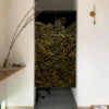 Japanese Textured Wave Print Door Curtain Blue Cloud Kitchen Living Room Partition Curtains Hanging Half Curtain for Entrance 5