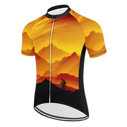Men's Summer Cycling Jersey - Fun Short Sleeve MTB & Road Bike Shirt - XXXL (QX614 - 8)