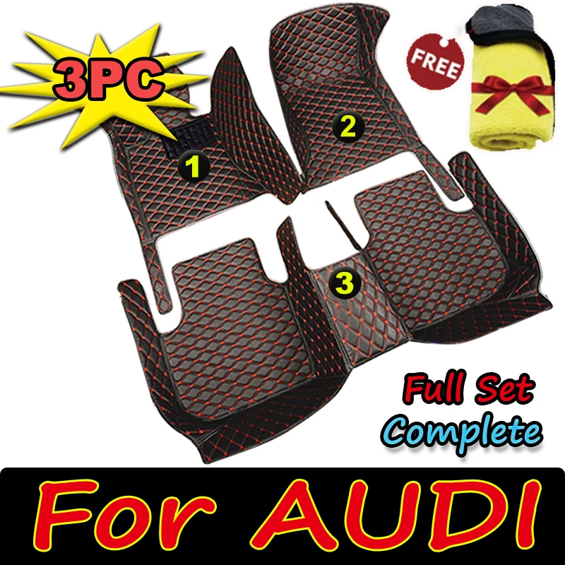 

Car Floor Mats For AUDI RS5 Sportback RS6 RS7 4G TT 2seat TT 4seat TTS Q8 e-tron A2 Car Accessories