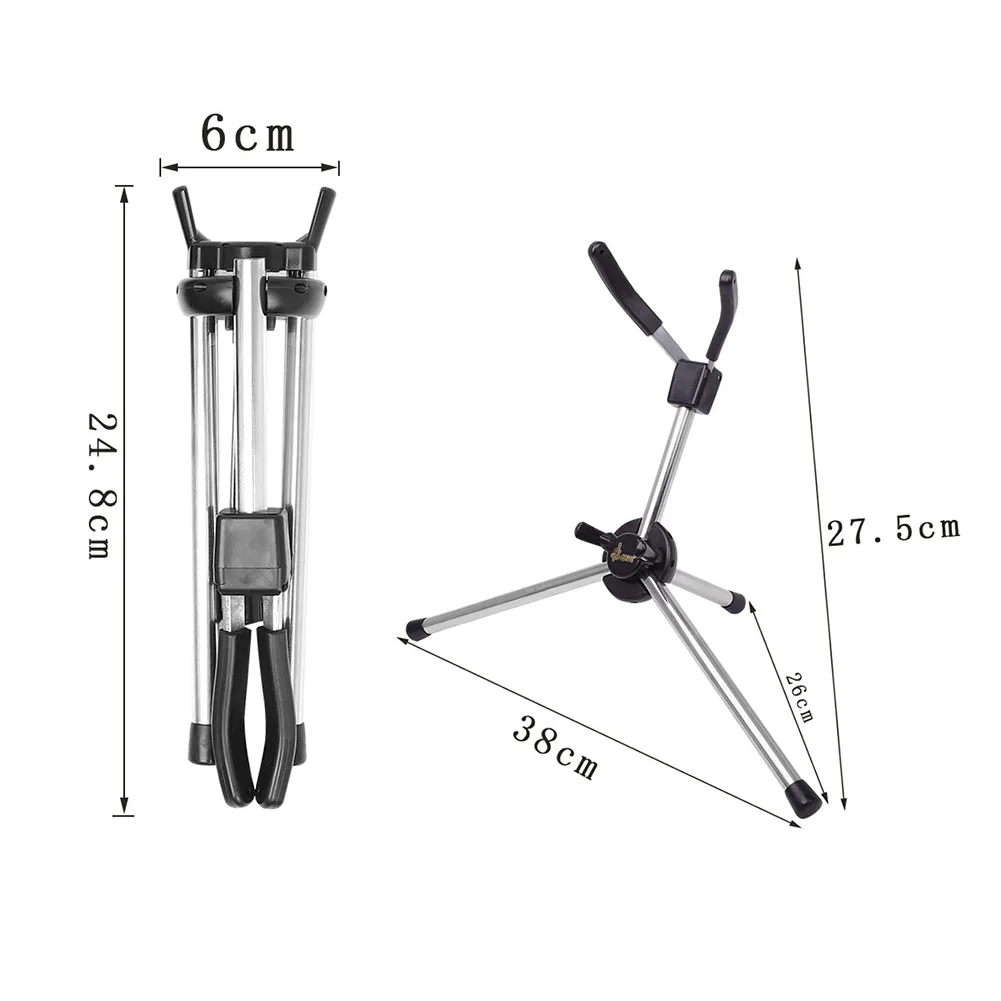 

Stable and Convenient Floor Stand for Saxophone Protects Your Instrument from Scratch Perfect for Alto or Tenor Saxophone