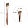 K62 Professional Handmade Makeup Brush Soft Red Fox Goat Hair Angled Multi-task Contour Blush Brush Rosewood Make Up Brushes 3