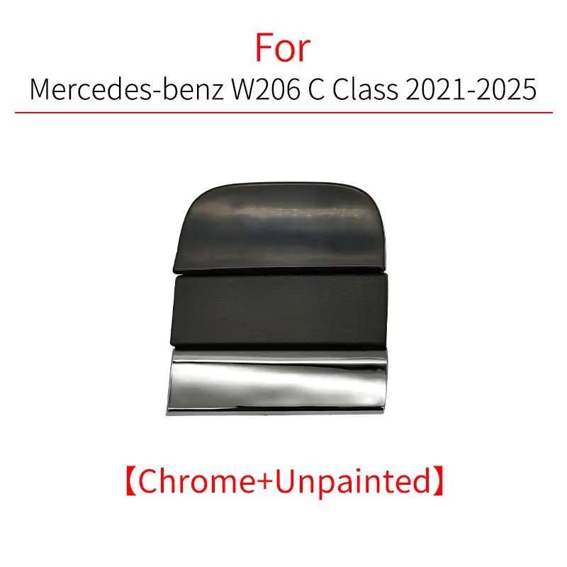 Luxury Car Rear Bumper Tow Hook Cover Cap - White/Black Finish