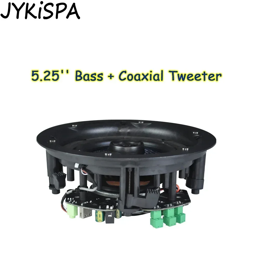 5.25 Inch Ceiling Bluetooth Speakers Build in Class D Amplifier Home Audio Wall Theater Loudspeaker for Hotel