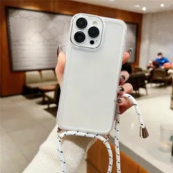 Versatile Crossbody Necklace Lanyard Phone Case with Lens Protection Cover for Honor X7A Plus (4)