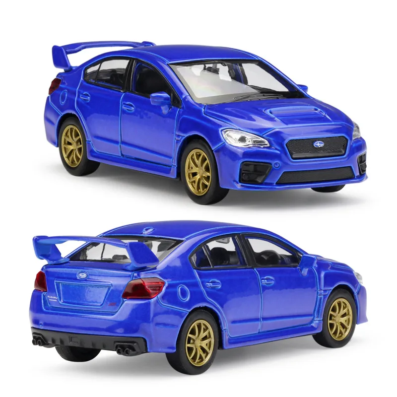1/36 SUBARU Impreza WRX STI Racing Car Toy Model For Children RMZ CiTY Diecast Vehicle Miniature 1:36 Pull Back Collection Gift 3