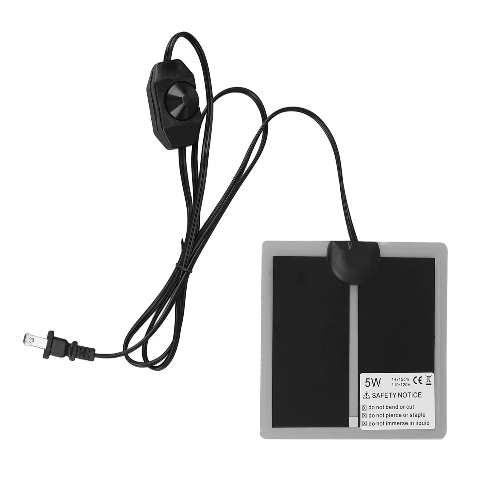 Riscaldamento rapido del pad termico del terrario per rettili 110V a temperatura regolabile impermeabile affidabile per l'ufficio del soggiorno di casa