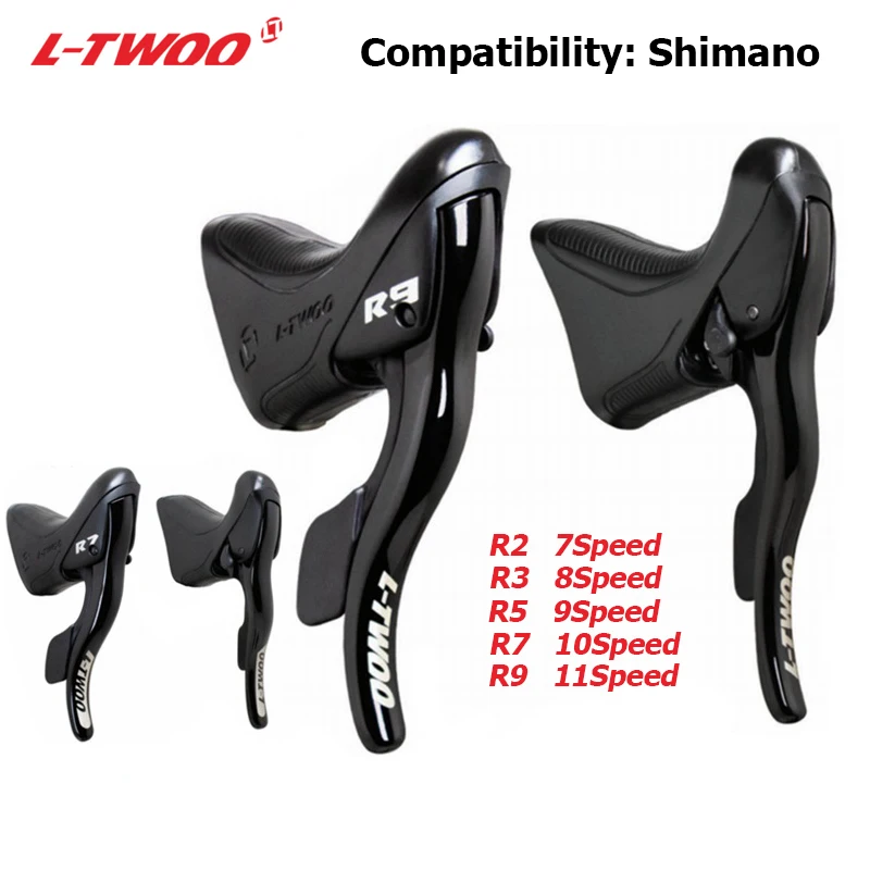 

LTWOO RX 2X12/R9 2x11/R7 2x10/R5 2x9/R3 2x8/R2 2x7 Speed Road Bike Bicycle Shifter Lever Brake Compatible For Shimano Derailleur