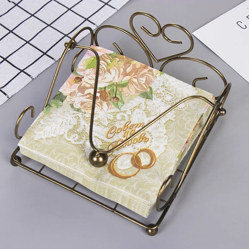 20pcs/Pac Creative Napkins Color Printing Paper Napkins Ring&Flower Arrangement Paper Hotel Party Wedding Birthday 2 Ply
