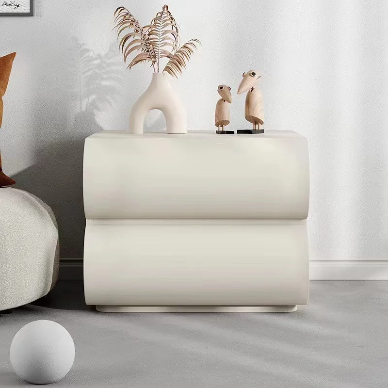 

Italian Kawaii Nightstands Cute Organizers Modern White Bedside Table Minimalist Small Spacea Esthetic Muebles Bedroom Furniture