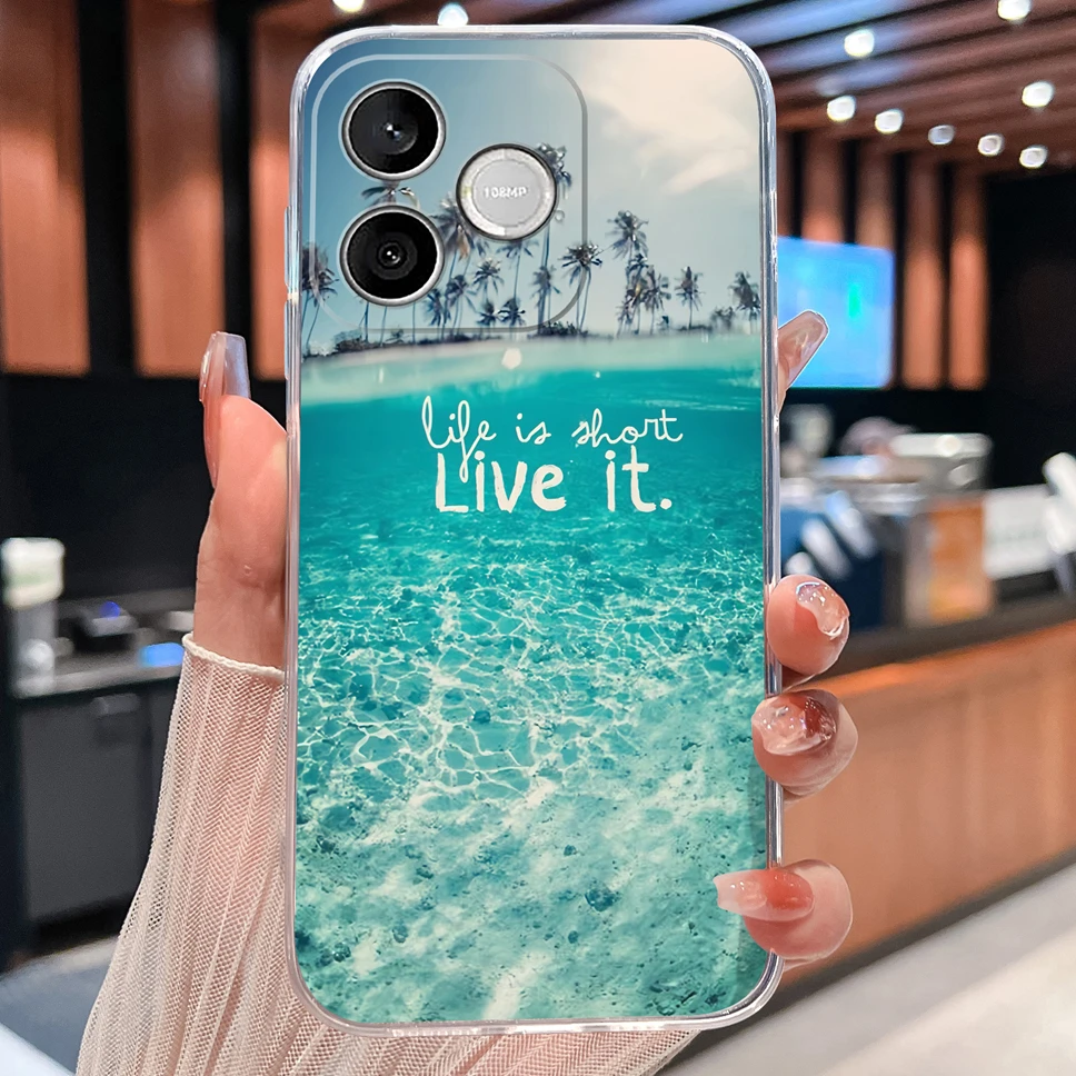 Refreshing Lemon Transparent Shockproof Soft TPU Silicone Phone Case