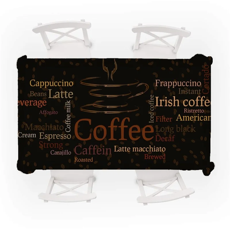 Tablecloth Model Retro Coffee Waterproof dining table Nauble Ceremony Decoration Rectangular tablecloth Kitchen Textile For the 5