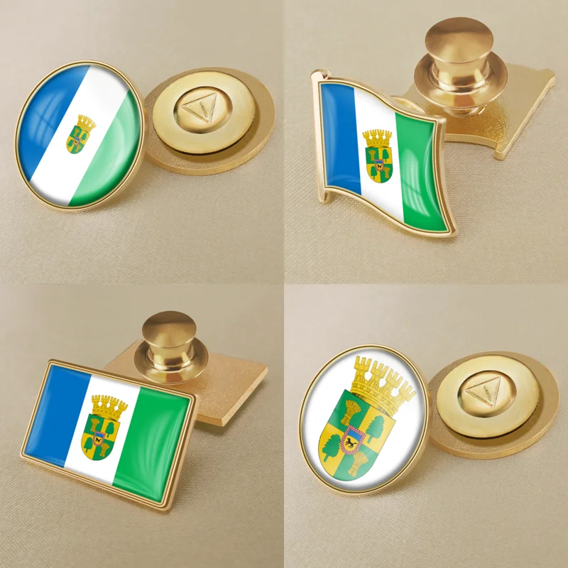 

Coat of Arms of Cabrero Republica of Chile Flag Lapel Pins Broochs Badges