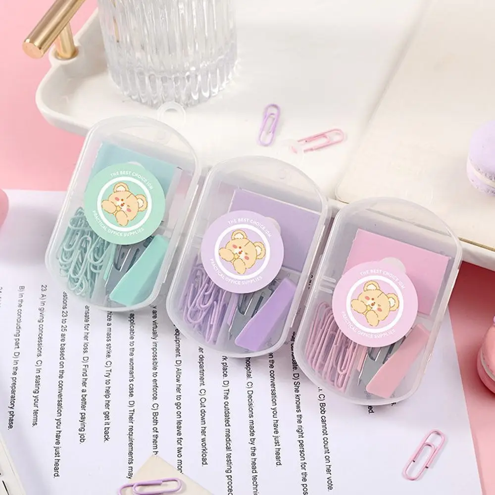 

Mini Morandi Color Metal Stapler Set Cute Staples Binding Tools Portable Stationery Office School Student Supplies