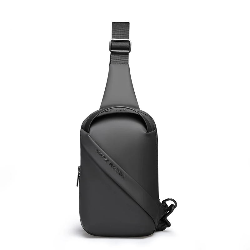 

Men's Chest Oxford Sling bag 7.9 inch Male Chest Bag Crossbody Bag for Male Moto Biker Shoulder Bags Black Fashion Messenger Bag