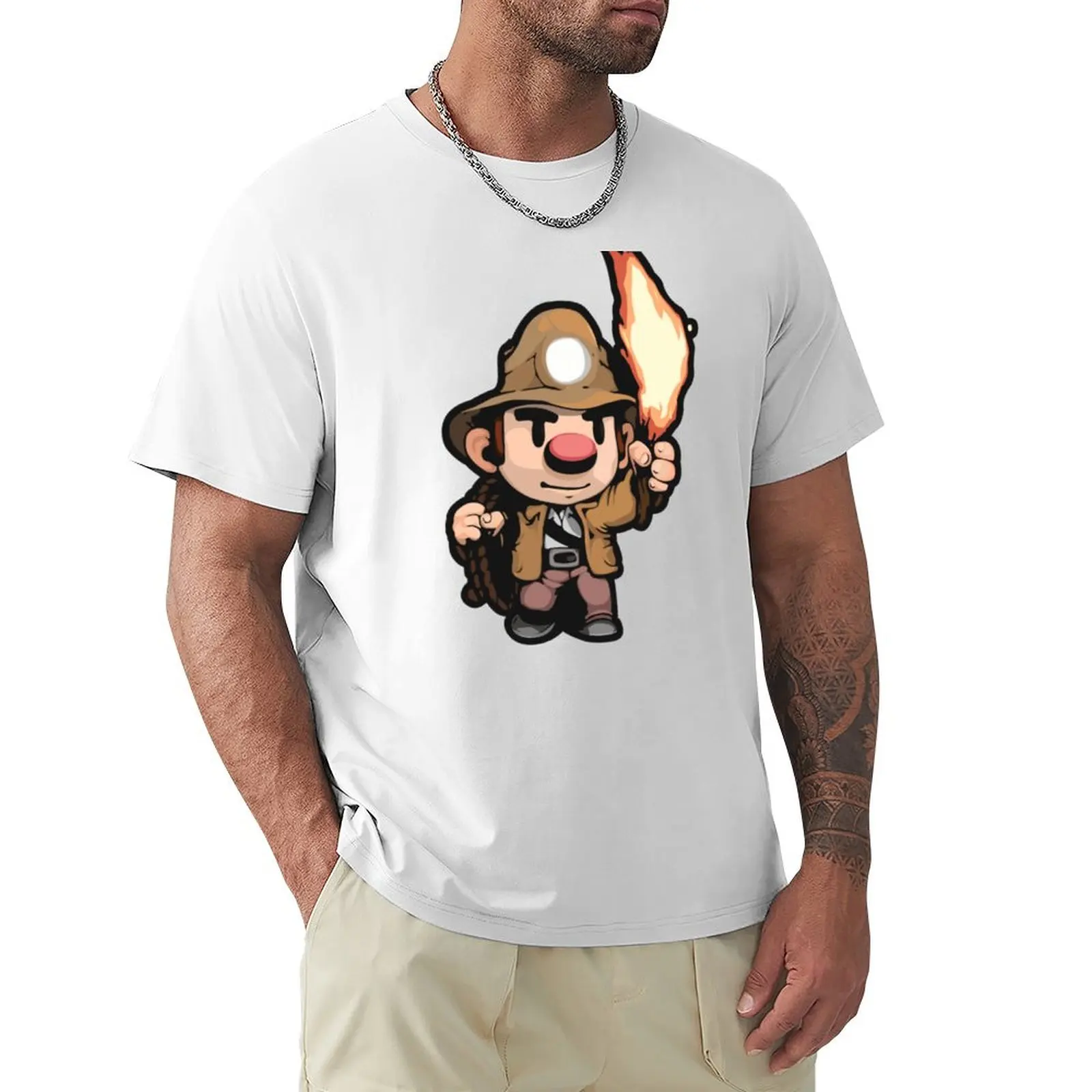 

Spelunky Guy T-Shirt quick drying anime clothes Men's t-shirts