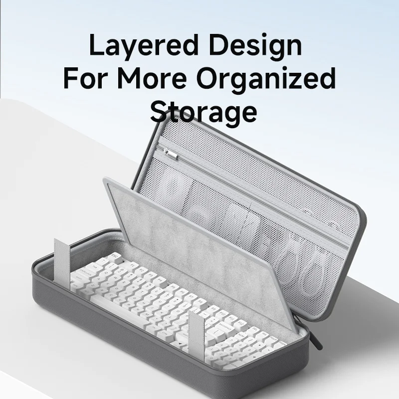 Hagibis Keyboard Portable Carrying Case 68/87 Keys EVA Travel Pouch Electronic Organizer Travel Case Bag Hardshell Shockproof