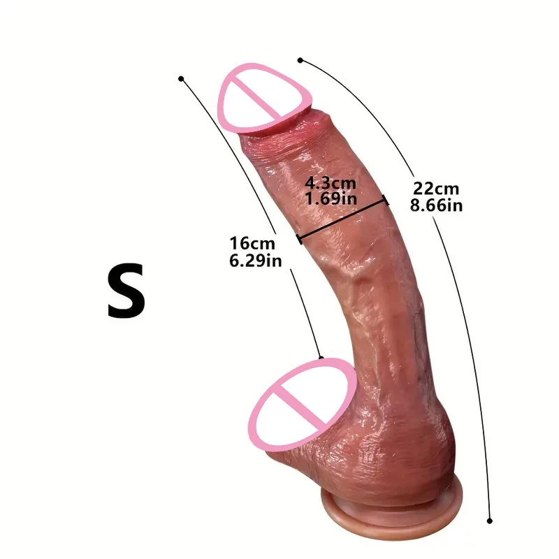 Cheap Dildo Huge Realistic Penis Suction Cup Strap-on Double Penetration Anal Plug Vaginal Masturbator Adults Sex Toys For Women