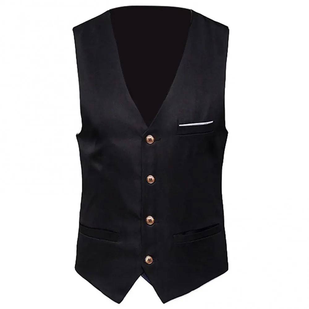 Description Picture 6 of itemDress Vests For Men Slim Fits Mens Suit Vest Male Waistcoat Gilet Homme Casual Sleeveless Formal Business Vest chaleco hombre