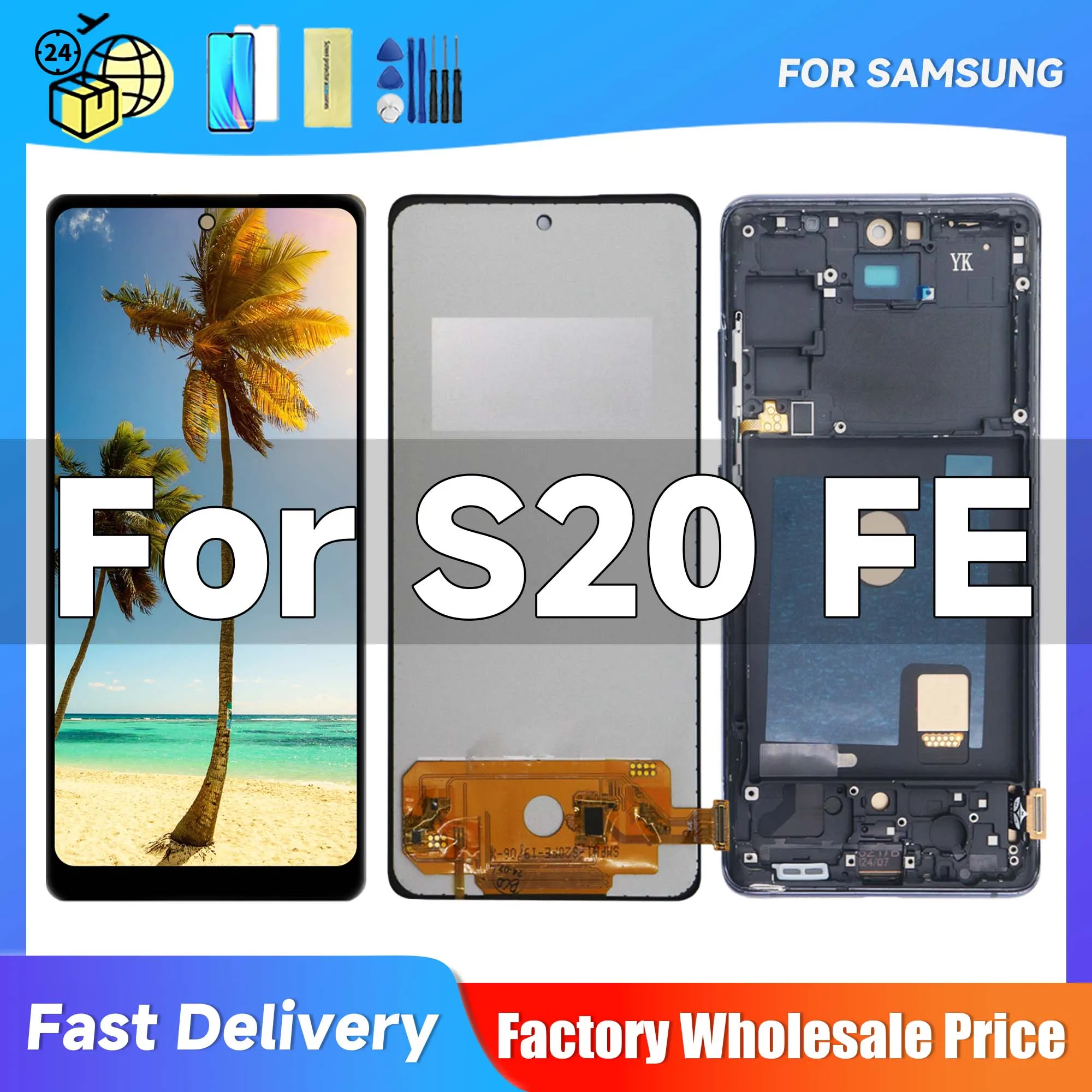 Tested-TFT-LCD-For-Samsung-Galaxy-S20-FE-With-Frame-LCD-For-Samsung ...
