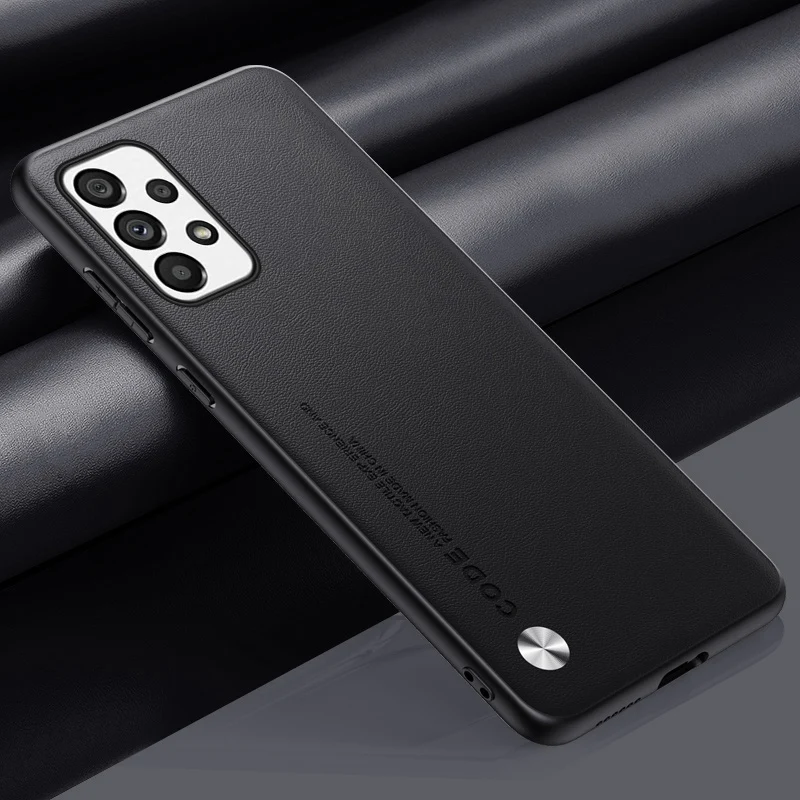 Luxury PU Leather Shockproof Phone Case - Full Protection Back Cover