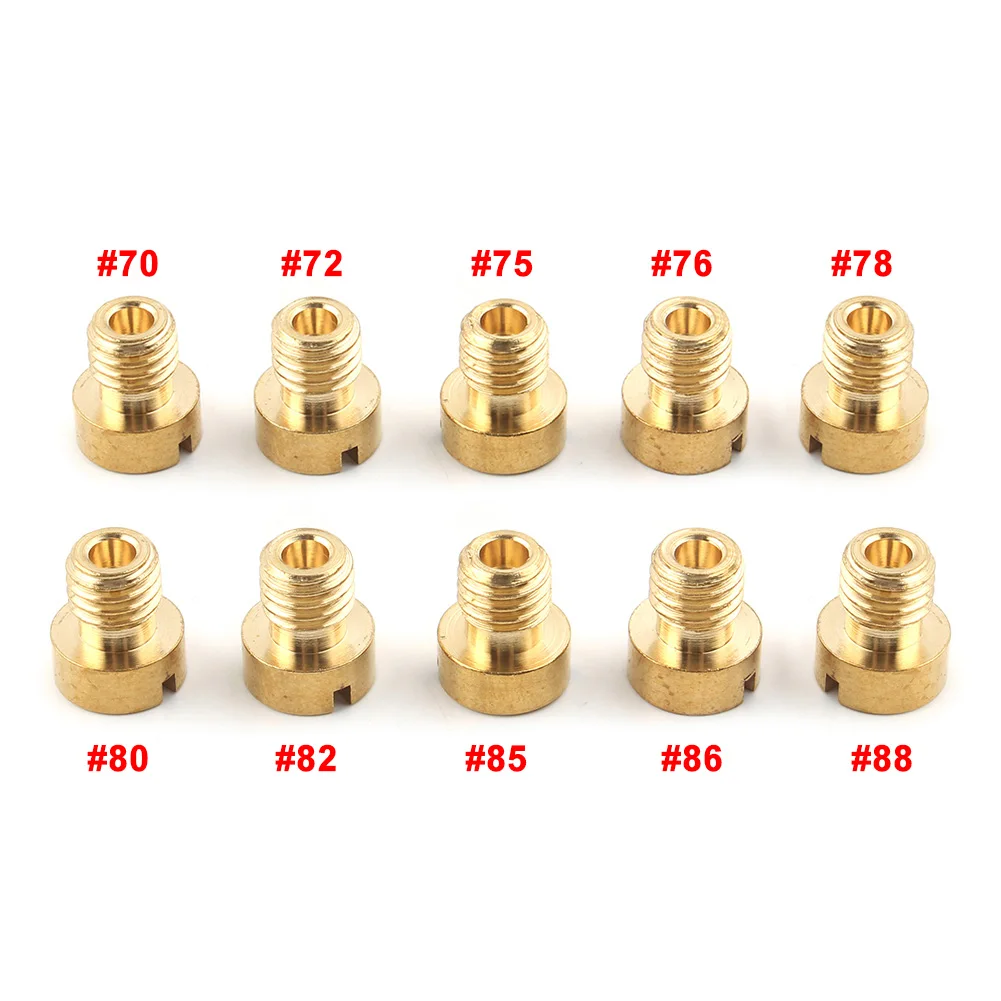 

70-88 M5 Main jet For Dellorto Carburetor SHA SHB UA UB PHBG VHB-CS VHBT-CS 10Pcs/Set