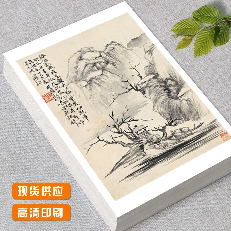 A Complete Set of 48 Pieces for Beginner Art Training In Ink Painting, Collected By Renowned Chinese Painting Imitators