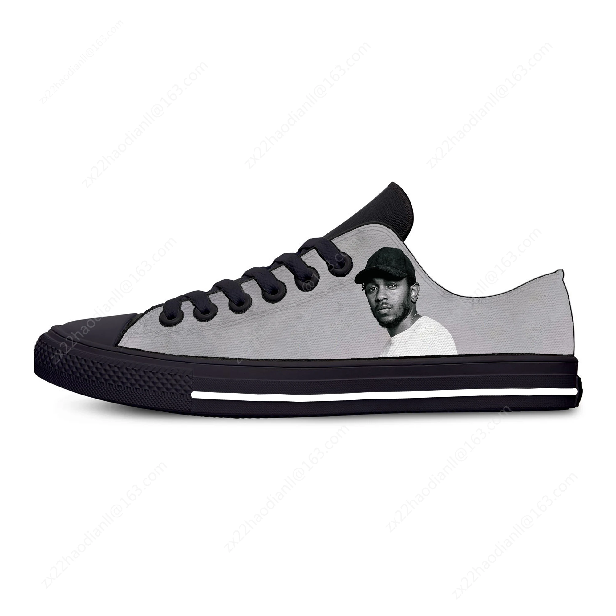 Rap Hip Hop Kendrick Lamar Hot Cool Fashion Casual Cloth Shoes Low Top Breathable Lightweight Sneakers 3D Print For Men Women