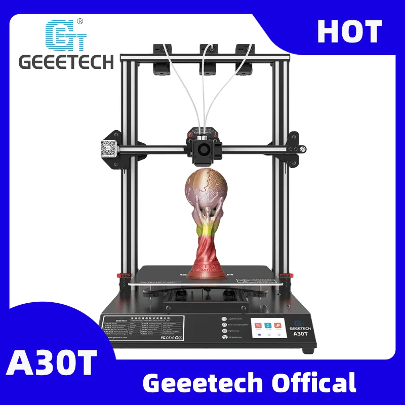 

GEEETECH A20M/ A10T/A30T 3D Printer Mix-color Upgrade GT2560 V4.0/4.1B Controlboard Open Source 220x220x250mm LCD2004 FDM CE