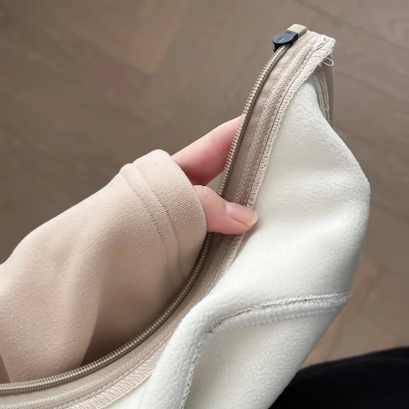 XXXXL Fashion Plus Size Women's Fleece Jacket New Simple Thicken three-dimensional Cut stand-up Collar Hoodies Autumn Winter2025