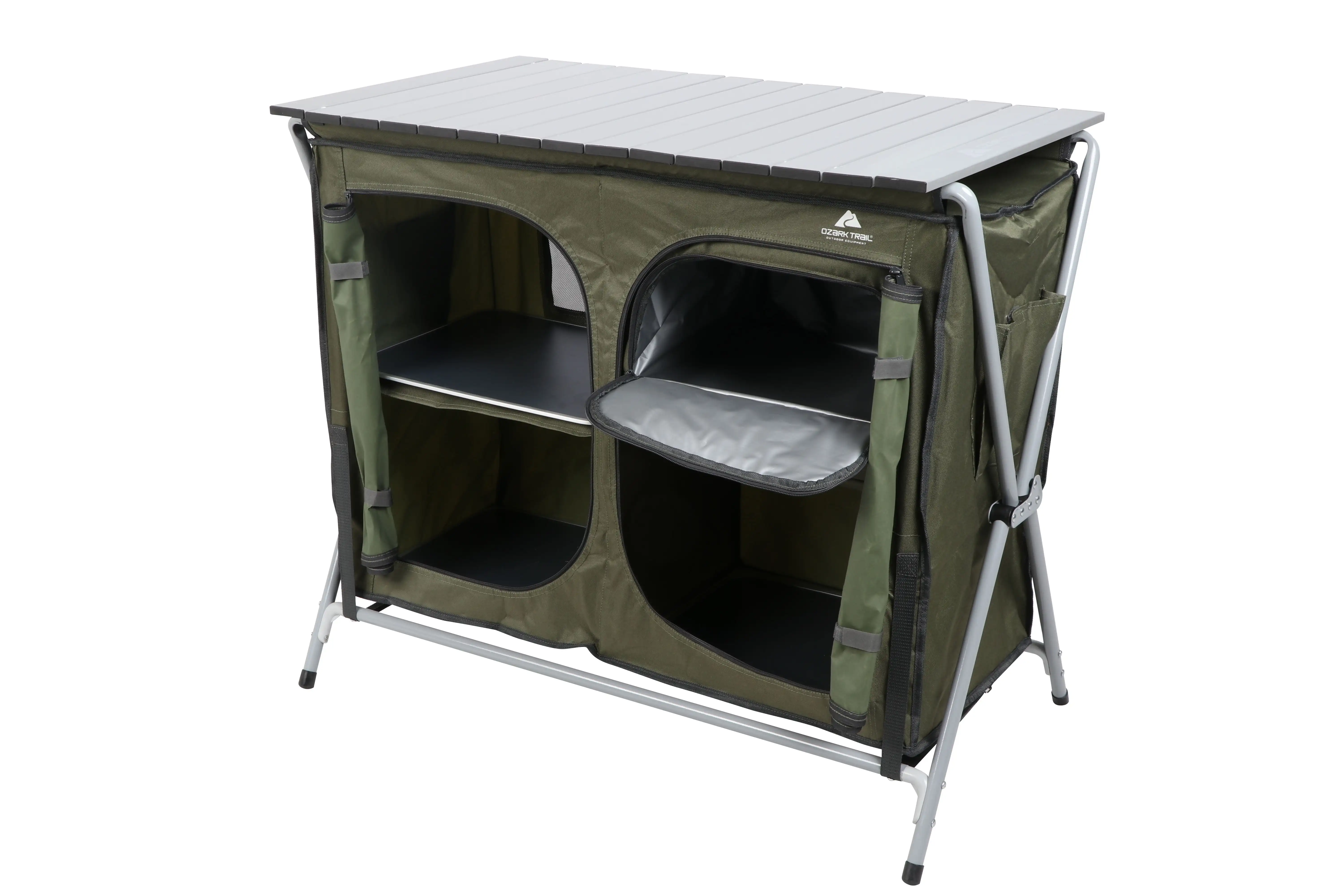 

Ozark Trail Camping Table, Gray, 34.2"Wx19.6"Dx31.5"H