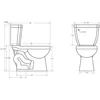 Two-Piece High Efficiency Toilet with Round-Front Chair Height Bowl - Includes Toilet Seat and Wax Ring Kit,  squat potty 5