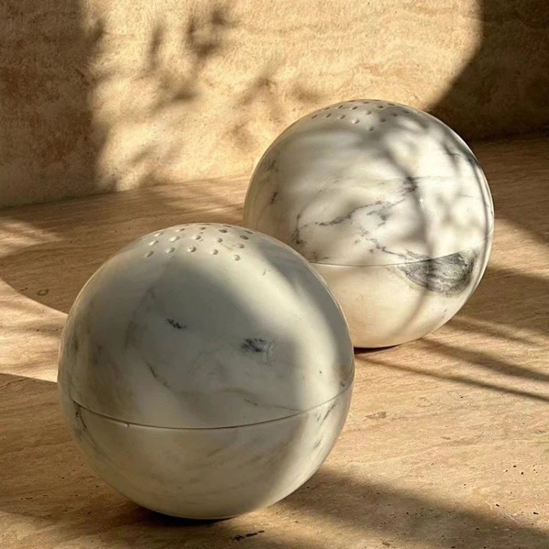 

Натуральная мраморная ароматерапевтическая печь, сферический камень, съемная фотопечь, роскошный Эспандер для благовоний