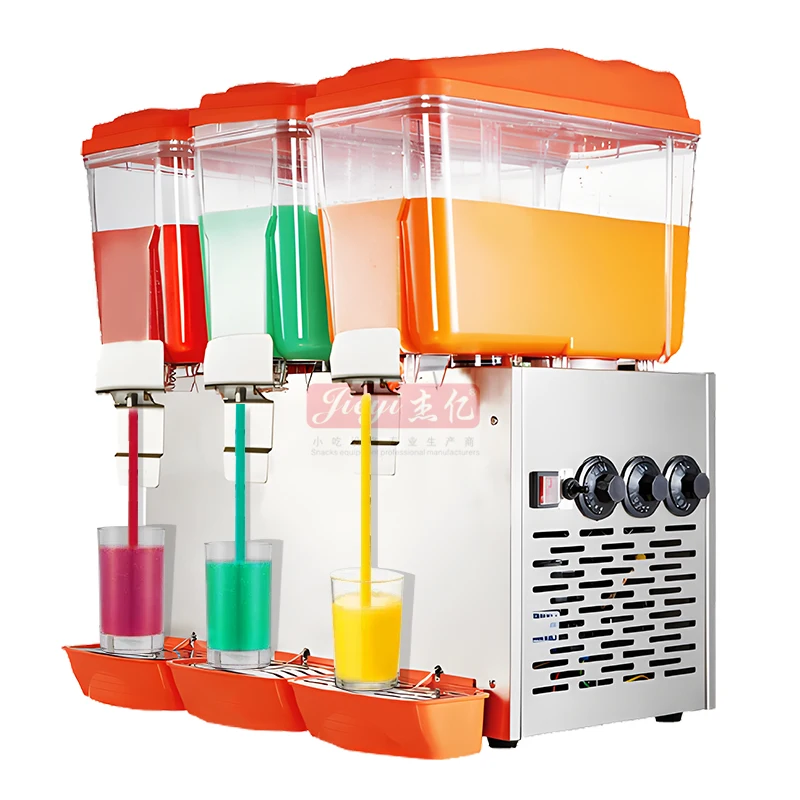 Beverage Dispenser With Ice Cylinder Commercial Beverage Dispenser Hot and Cold Mixing Machine Juice