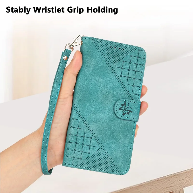 Butterfly Magnetic Wallet Phone Case Cover