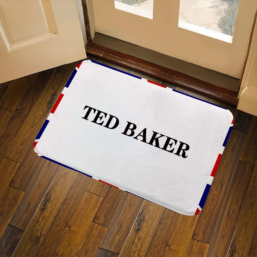 

T-Ted-Baker Entrance Mat for Hallway on the Floor Bathroom Foot Mat Things to the Room Rug Customized Goods for Home Decor Items