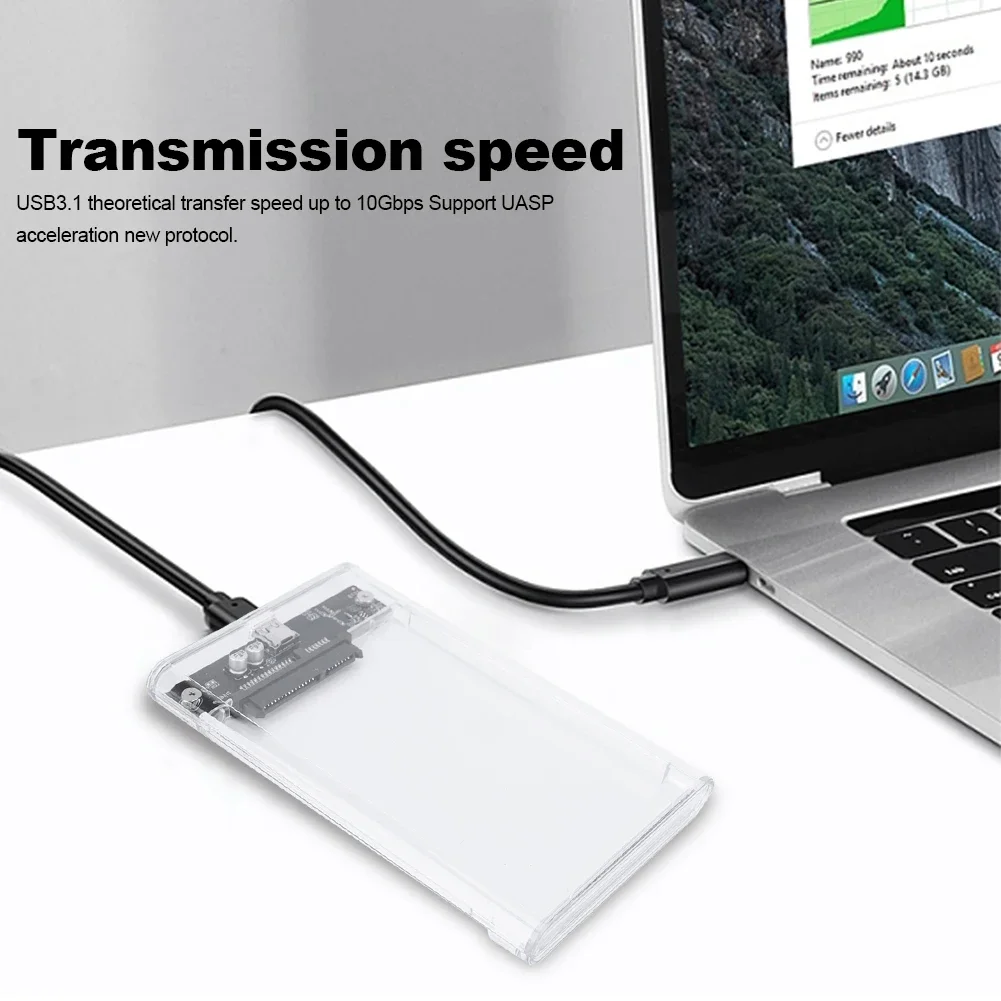 Внешний жесткий диск USB 3,1/Type C, 10 Гбит/с, HDD/SSD