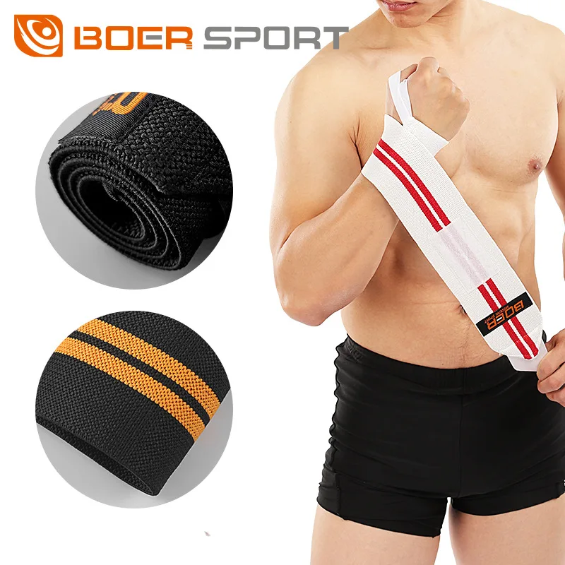 

2022 New Gym Wristband Elastic Wrist Compression Wraps Fitness Weightlifting Hand Protection Wristbands Breathable Wrist Support