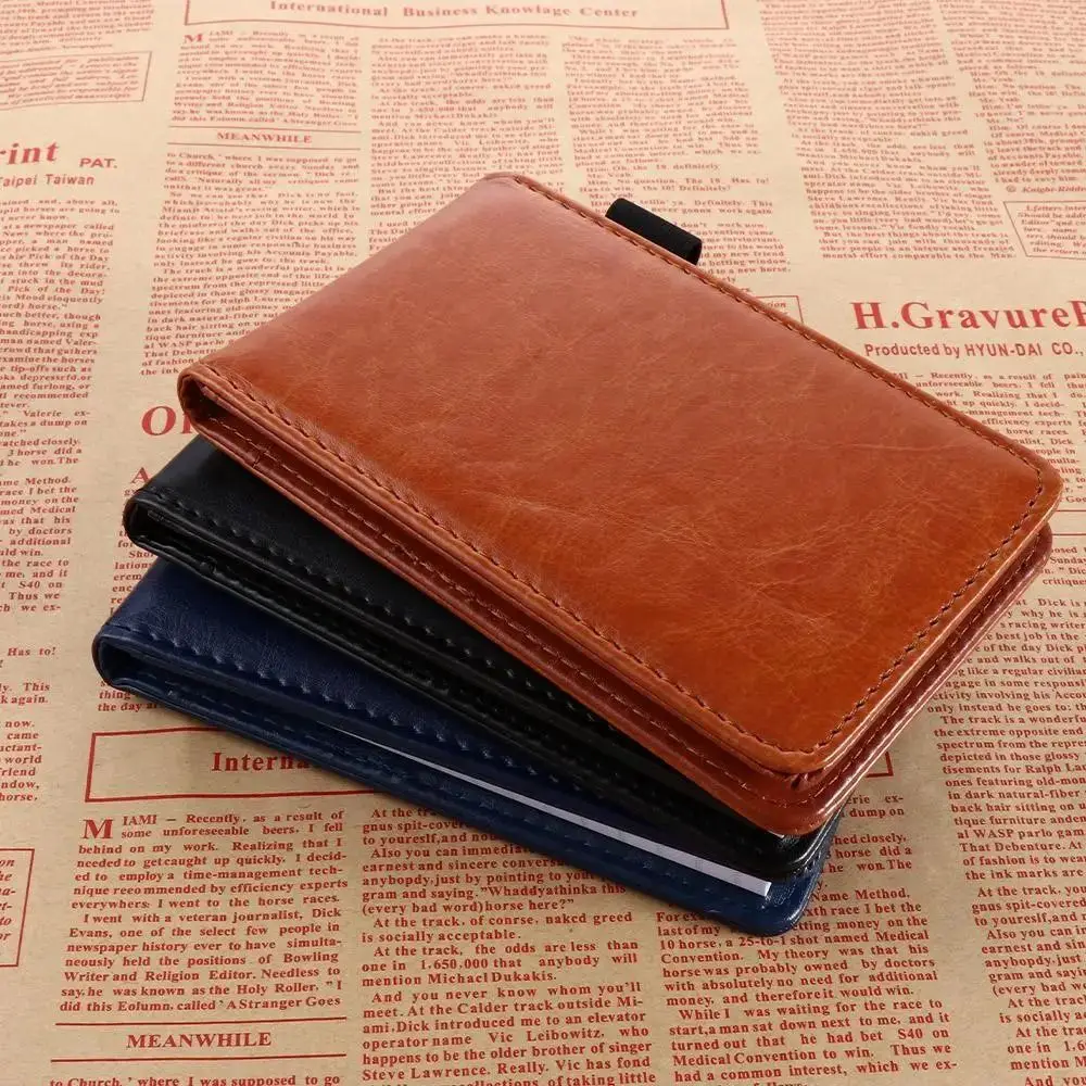 Mini taccuino portatile formato A7 con copertina in pelle, fascia elastica, blocco note con carta a righe, 30 fogli, blocco note tascabile, viaggio d'affari - immagine 4