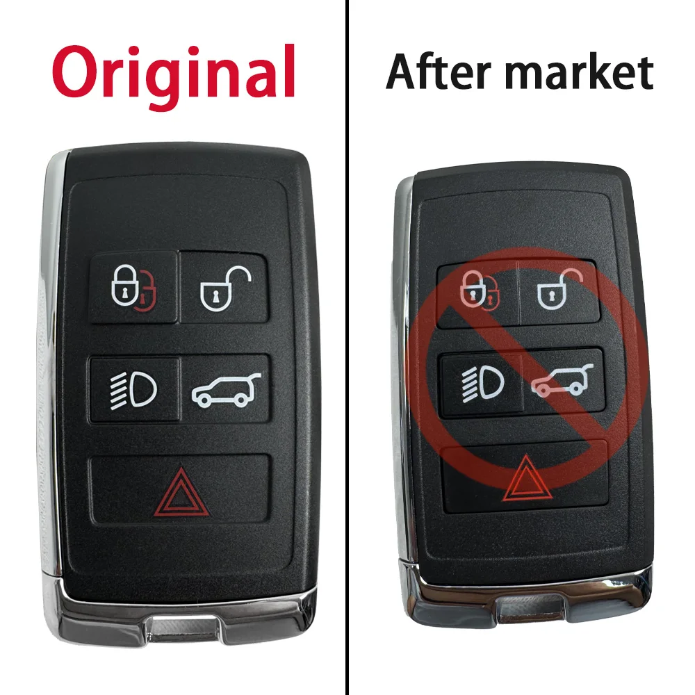Premium Remote Car Key Shell Case for Land Rover and Jaguar Vehicles