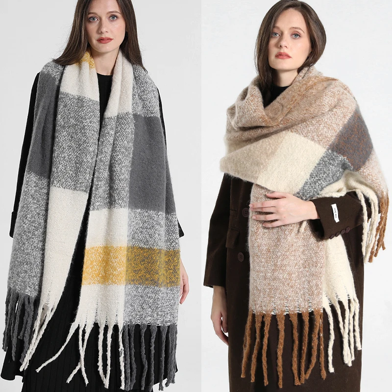 61208-f6b7f4.jpg 2022 NEW Luxury Cashmere Women Plaid Scarf Winter Warm Shawl and Wrap Bandana Pashmina Long Tassel NEW Luxury Cashmere Women Plaid Scarf Winter Warm Shawl and Wrap Bandana Pashmina Long Tassel Female Foulard Thick Blanket Mallzona