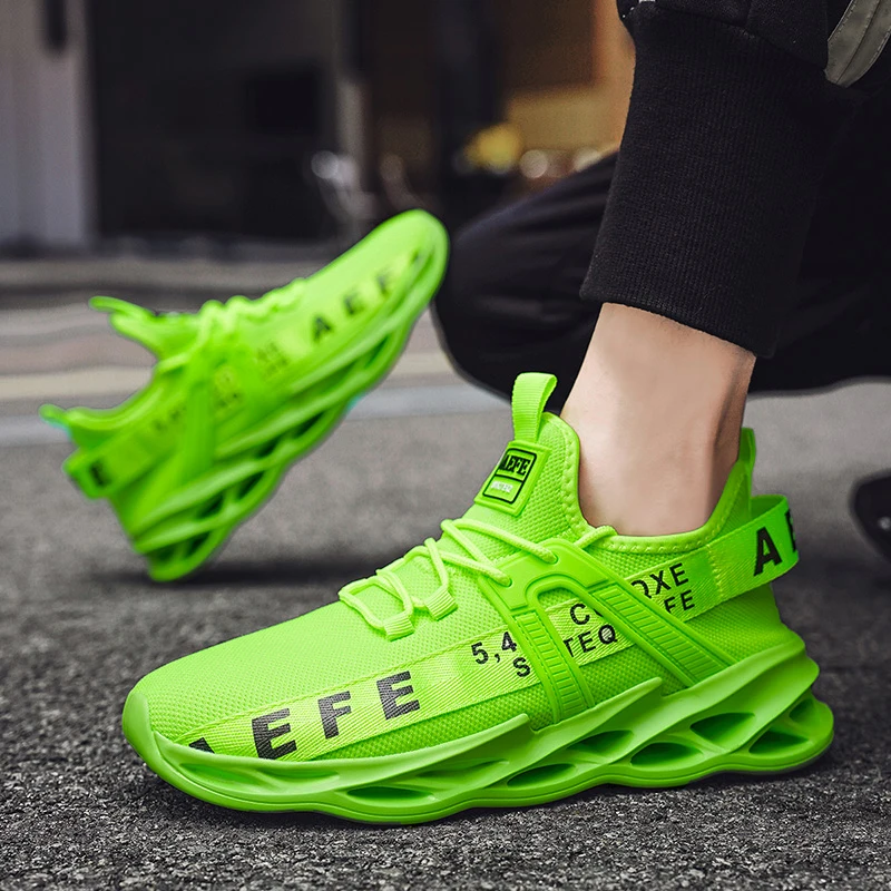

YRZL New Men Running Shoes Breathable Outdoor Sports Shoes Lightweight Sneakers for Men Comfortable Athletic Training Footwear