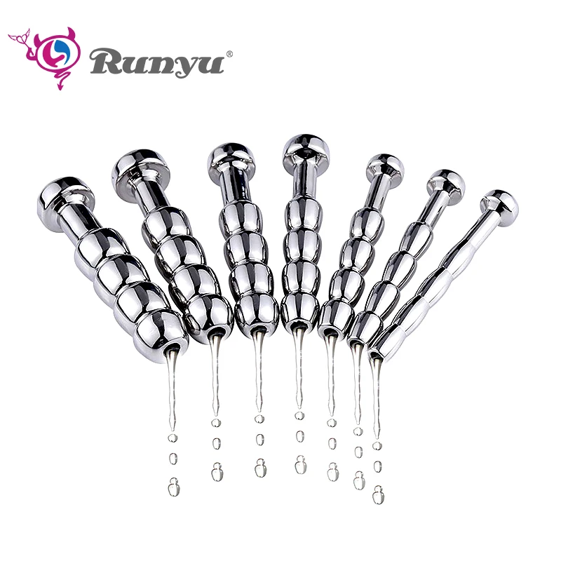 Silicone Urethral Dilator Urethral Dilator Metal Urethral Catheter Men's Sexoal Stimulant Urethra Stim Sound Penis Plug Probe Bdsm Sounding Insert Toys For Gay Man Hollow