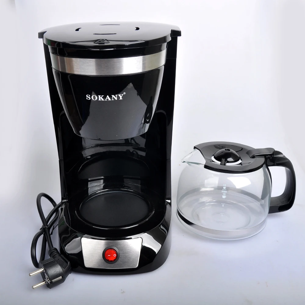 Houselin 12 Cups Coffee Maker Compact Coffee Machine With Reusable Filter Warming Plate and Pot For Home and Office