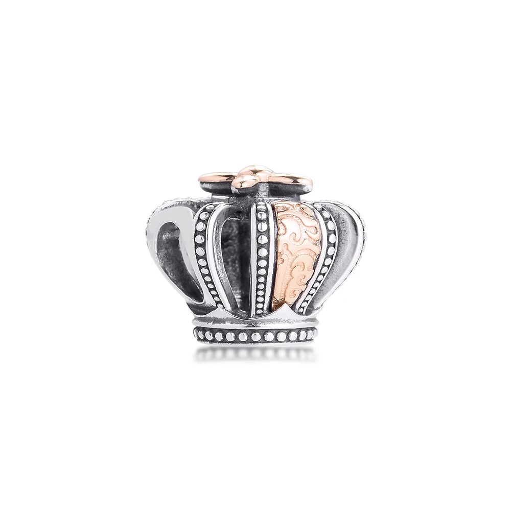 

Regal Crown Charm DIY Accessories For Women Christmas Joyas Plata De Ley 925 Autentica Crystals Wholesale Luxury Jewelry Beads