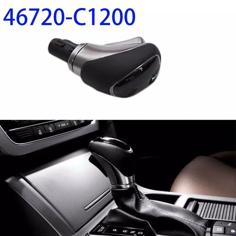レザーギアシフトノブ 46720 C1200 ソナタ2015 2017用 Leather Gear Shift Knob 4672 並行輸入品