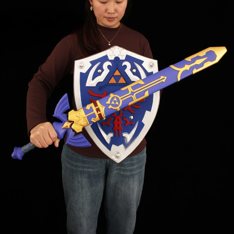 Фантастическое оружие hyking, Зельда, мастер меч, хилянь, щит 80 см, периферия игры, искусственный самурайский меч, модель оружия, косплей, подарки, игрушки